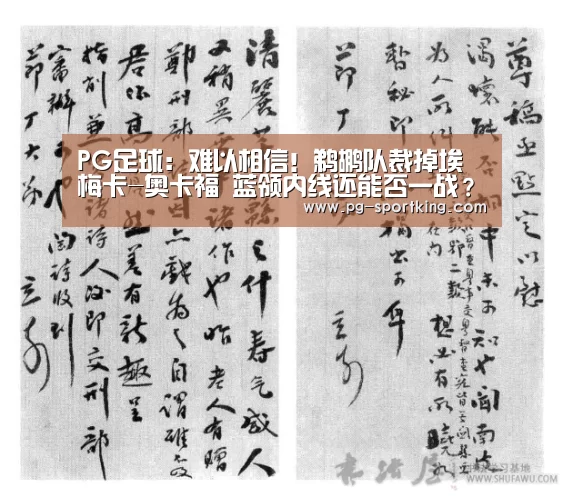 PG足球:难以相信!鹈鹕队裁掉埃梅卡-奥卡福 蓝领内线还能否一战?(图1) PG竞猜